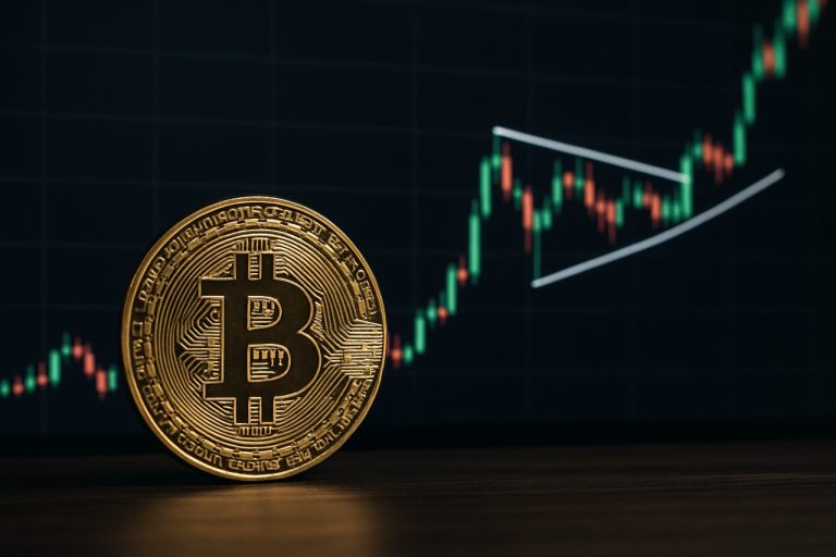 علم المثلث الصاعد لبيتكوين: لماذا يرى الخبراء أن هناك حركة مفاجئة قادمة لملك العملات الرقمية