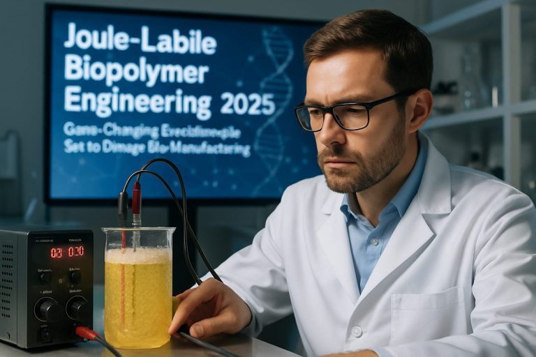 Inženjerstvo Joule-Labilnih Biopolimera 2025: Revolucionarni Proboji Spremni za Poremećaj Bioproizvodnje